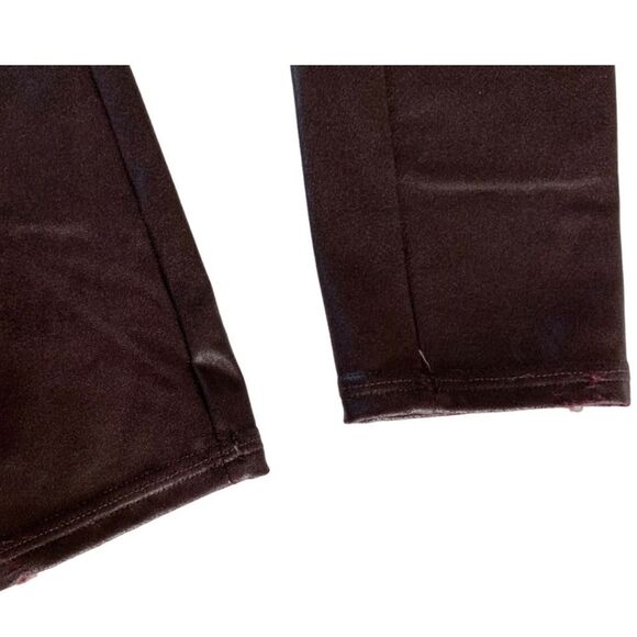 Spanx Faux Leather Leggings in wine, size Small - Picture 7 of 8